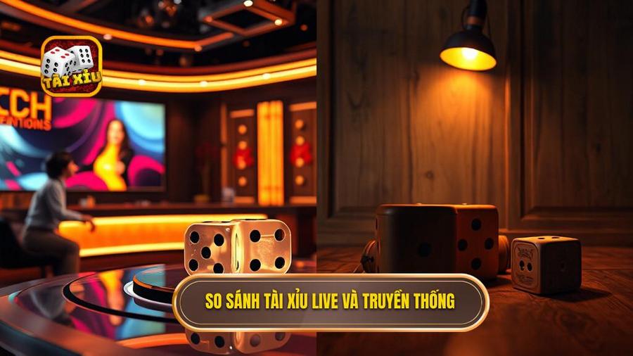 So sánh tài xỉu live và truyền thống